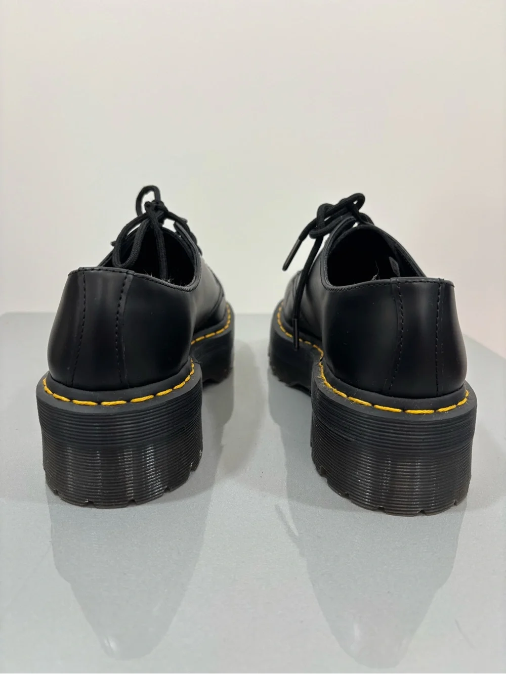 Dr. Martens 1461 Quad Darby Platform Smooth Leather US 7 Smooth Leather